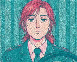 Bronagh Strickmore berambut merah, berdasi seragam.